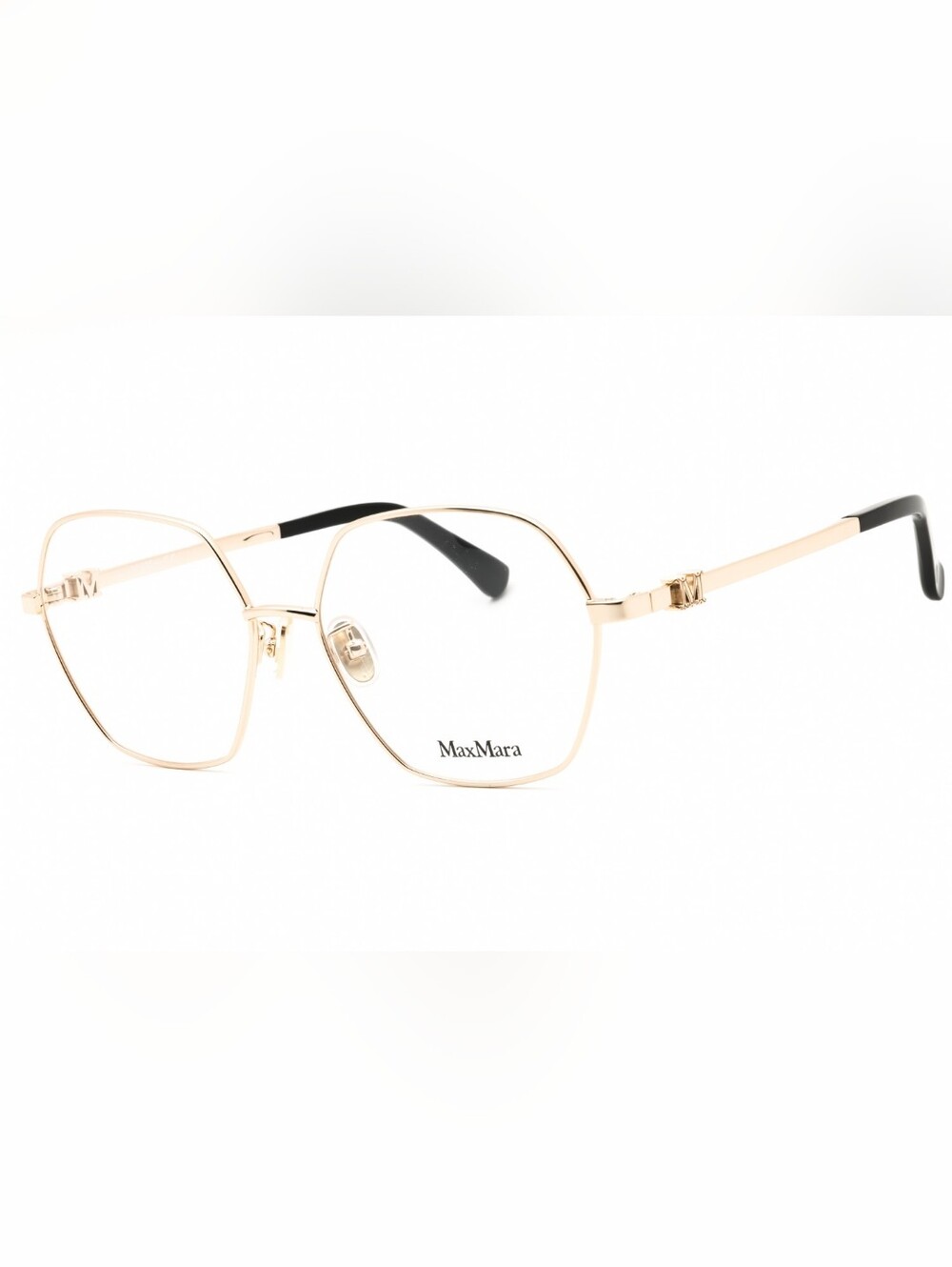 Max Mara MM5087-D, Pale Gold/Clear Demo Lens, Size56X16X145, Woman's Eyewear